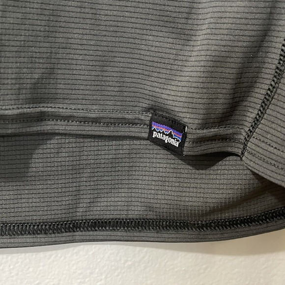 PATAGONIA Pullover Women’s Large Gray Capilene Base Layer Zip Outdoors Nature - Picture 2 of 6